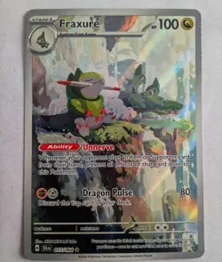 Fraxure 077/064 IR Illustration Rare Shrouded Fable Pokemon English Card (LP) - Image 1