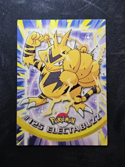 Topps Pokemon card #125 Electabuzz Blue logo 1st print TV Series 3 - Image 1