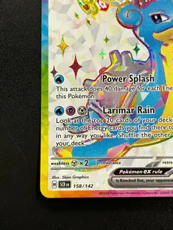 Lapras ex 158/142 - Sv07: Stellar Crown Full Art Holo Pokemon TCG Card NM - Image 2