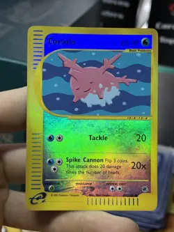 Corsola 102/165 Expedition 2002 Reverse Holo e-Series Pokemon Card TCG - Image 3