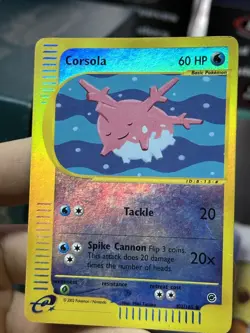 Corsola 102/165 Expedition 2002 Reverse Holo e-Series Pokemon Card TCG - Image 5