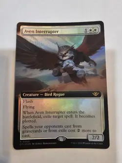 Aven Interrupter (Extended Art) Outlaws of Thunder Junction Foil - Image 1