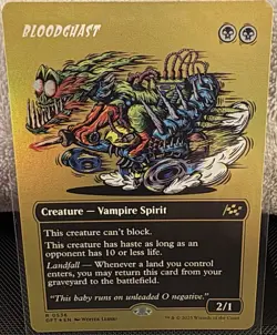 Magic: The Gathering Bloodghast (Borderless) (First-Place Foil) Aetherdrift Foil - Image 1