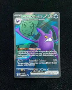 2025 Pokemon TCG English DRI EN 217/182 Team Rocket's Crobat Ex XH39 - Image 1