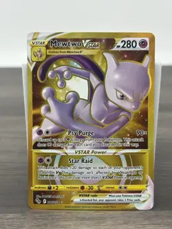 Mewtwo VStar 086/078 Gold Secret Rare Pokemon TCG Near Mint/Mint - Image 1