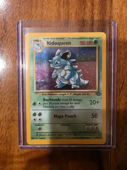 Pokemon TCG Nidoqueen Jungle 7/64 Holo Unlimited Holo Rare - Image 1