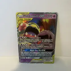 Pokemon Card Muk & Alolan Muk GX 61/214 Unbroken Bonds Tag Team Rare - Image 1