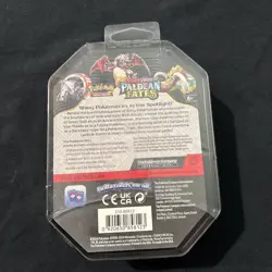 Pokemon TCG Scarlet & Violet Paldean Fates Iron Treads EX Factory Sealed Tin - Image 3
