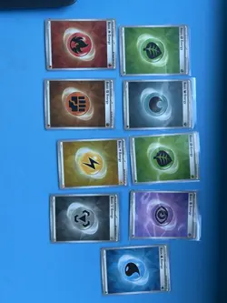 Pokemon TCG Prismatic Evolutions Cracked Ice Holo Energy Set + Dupes Lot NM - Image 1