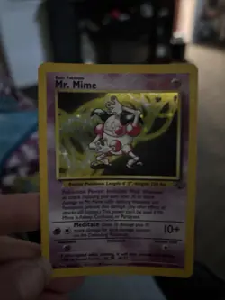Pokemon Jungle Set MR. MIME 1st edition Holo 6/64 Rare - Image 2