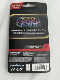 Pokemon TCG Phantasmal Flames Premium Checklane Blister Ethan's Magcargo & Coin - Image 2