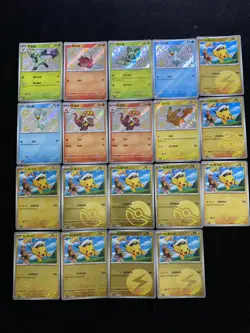 Captain Pikachu 0705/09 Master Ball Holo Pokemon Chinese Gem Pack lot*19 KI62 - Image 1