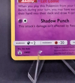 Marshadow SM85 Black Star Promo - Shining Legends Holo - Near Mint NM - POKEMON - Image 5