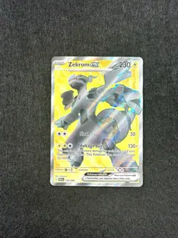 2025 Pokemon SV Black Bolt Zekrom ex Ultra Rare #158/086 Full Art - Image 1