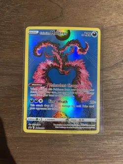 Pokemon TCG Sword & Shield Galarian Moltres SWSH284 Full Art Black Star Promo NM - Image 1