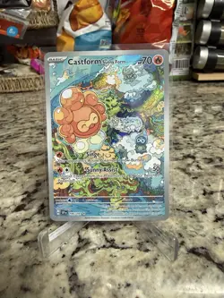 TCG Pokemon Castform Sunny Form Illustrator Rare 195/191 - Image 1