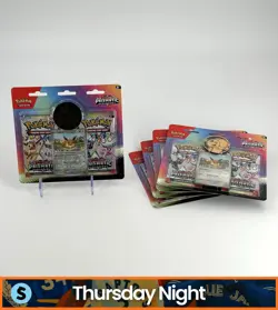 POKEMON TCG PRISMATIC EVOLUTIONS 2 BOOSTER PACK EEVEE PROMO HANGER LOT OF 5 - Image 1