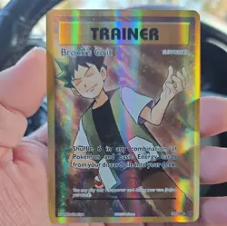 Pokemon TCG XY Evolutions Full Art Trainer Brock's Grit 107/108 - Image 1