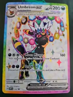 Umbreon EX SV Black Star Promo 176 Pokemon TCG Prismatic Evolutions Bin SC1 - Image 1