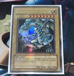 Blue-Eyes White Dragon JMP-001 Shonen Jump Magazine Holo Bleed MISPRINT - Image 1