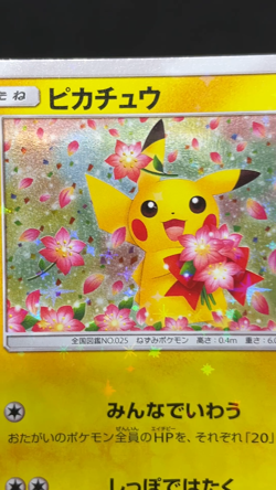Pikachu 224/SM-P Pokemon Center 20th Anniversary Promo LP Japanese card 09111113 - Image 2
