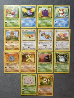 Vintage Pokemon Cards Lot Jungle Fossil Base Weepinbell Spearow Fearow Gloom + - Image 1