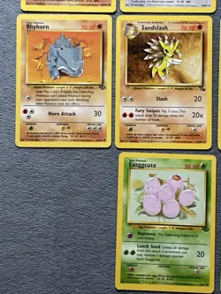 Vintage Pokemon Cards Lot Jungle Fossil Base Weepinbell Spearow Fearow Gloom + - Image 4