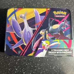 Pokemon 2025 Fall Mega Collector Chest Tin Box 6 Booster Packs & 3 Foil Cards - Image 2