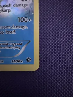 Pokemon Gyarados TCG Full Art Holo Rare Card 21/98 XY Ancient Origins - Image 4