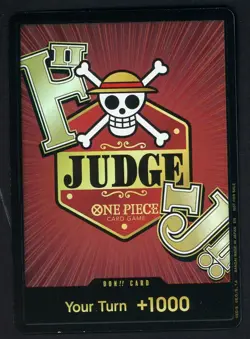 DON !! Card CHAMPIONSHIP JUDGE Promo One Piece Card 25-26 ENGLISH - RARE - Image 1