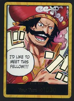 DON!! Card (Gol.D.Roger) (Gold) English Carrying His Will - One Piece Card - Image 1