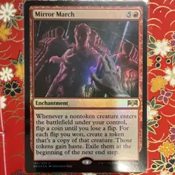 Mirror March Ravnica Allegiance Foil Enchantment Rare Red MTG 108 - Image 1