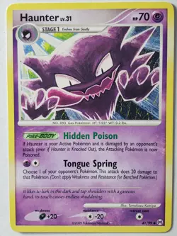Haunter 41/99 - VLP / NM - Arceus Pokemon Card - Tomokazu Komiya Art - Image 1