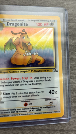 Pokemon TCG Dragonite Holo Rare #4/62 Fossil Unlimited WOTC 1999 - Image 5