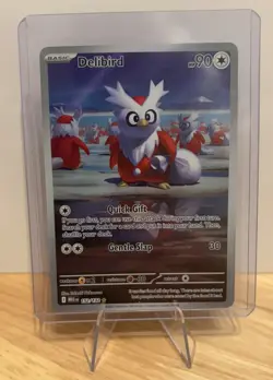 Pokemon TCG Delibird 152/132 Mega Evolutions Illustration Rare Card - Image 1