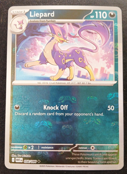 Liepard Master Ball Pattern 056/086 English White Flare 56/86 Pokemon Masterball - Image 1