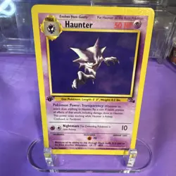 Pokemon Haunter Fossil 21/62 1st Edition Rare 50 HP English TCG Card - Image 1