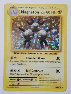 Magneton 38/108 Holo Rare XY Evolutions LP English Pokemon Card - Image 1
