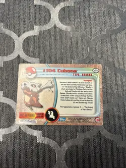 2000 Topps Pokemon TV Animation Edition Series 2 Cubone #104 LP - Image 2