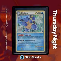 2010 POKEMON HEARTGOLD & SOULSILVER UNLEASHED #13/95 BLASTOISE CRACKED ICE HOLO - Image 1