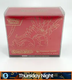 POKEMON CENTER TCG SCARLET & VIOLET SEALED ELITE TRAINER BOX ETB - Image 1