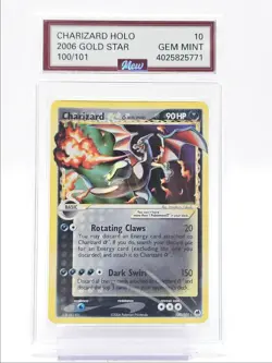 CHARIZARD GOLD STAR 2006 HOLO DRAGON FRONTIERS POKEMON UR 100/101 MEW 10 - Image 1