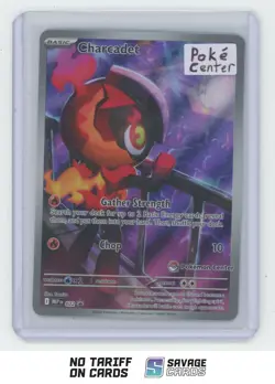 2025 Pokemon Phantasmal Flames ETB BSP POKEMON CENTER Charcadet #022 - Image 1