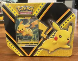 Pokemon TCG: V Powers Tin PIKACHU NEW Factory Sealed Tin 5 booster packs - Image 1