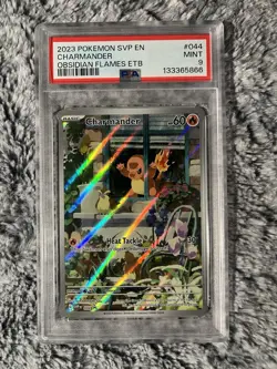 Pokemon 2023 Charmander SVP #44 Obsidian Flames ETB English Mint PSA 9 - Image 1
