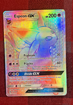 Espeon GX 152/149 - Sun Moon Base Set Rainbow Secret Pokemon TCG MP+ - Image 2