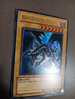 LP Yugioh Red-Eyes Black Dragon SDJ-001 Unlimited Edition Holo Rare Yu-Gi-Oh! - Image 4