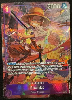 One Piece Shanks (Alt Art) OP13-065 R Carrying on His Will English - Image 1