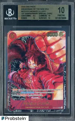 2023 One Piece Awakening/New Era ST01-012 Monkey D. Luffy BGS 10 PRISTINE - Image 1