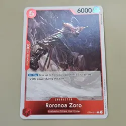 One Piece Roronoa Zoro (OP04-015/202) OP04 Kingdoms of Intrigue NM FOIL TCG CCG - Image 1